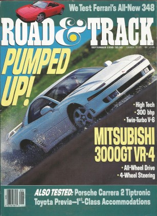 ROAD & TRACK 1990 SEPT - 3000GT VR-4, ALLARD J2, 929S